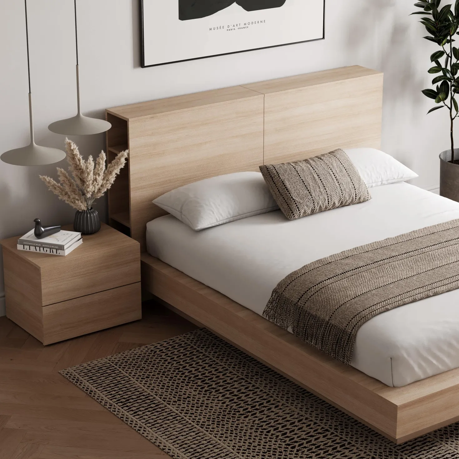 Ensemble grand lit (60") - 3 mcx - Nexera