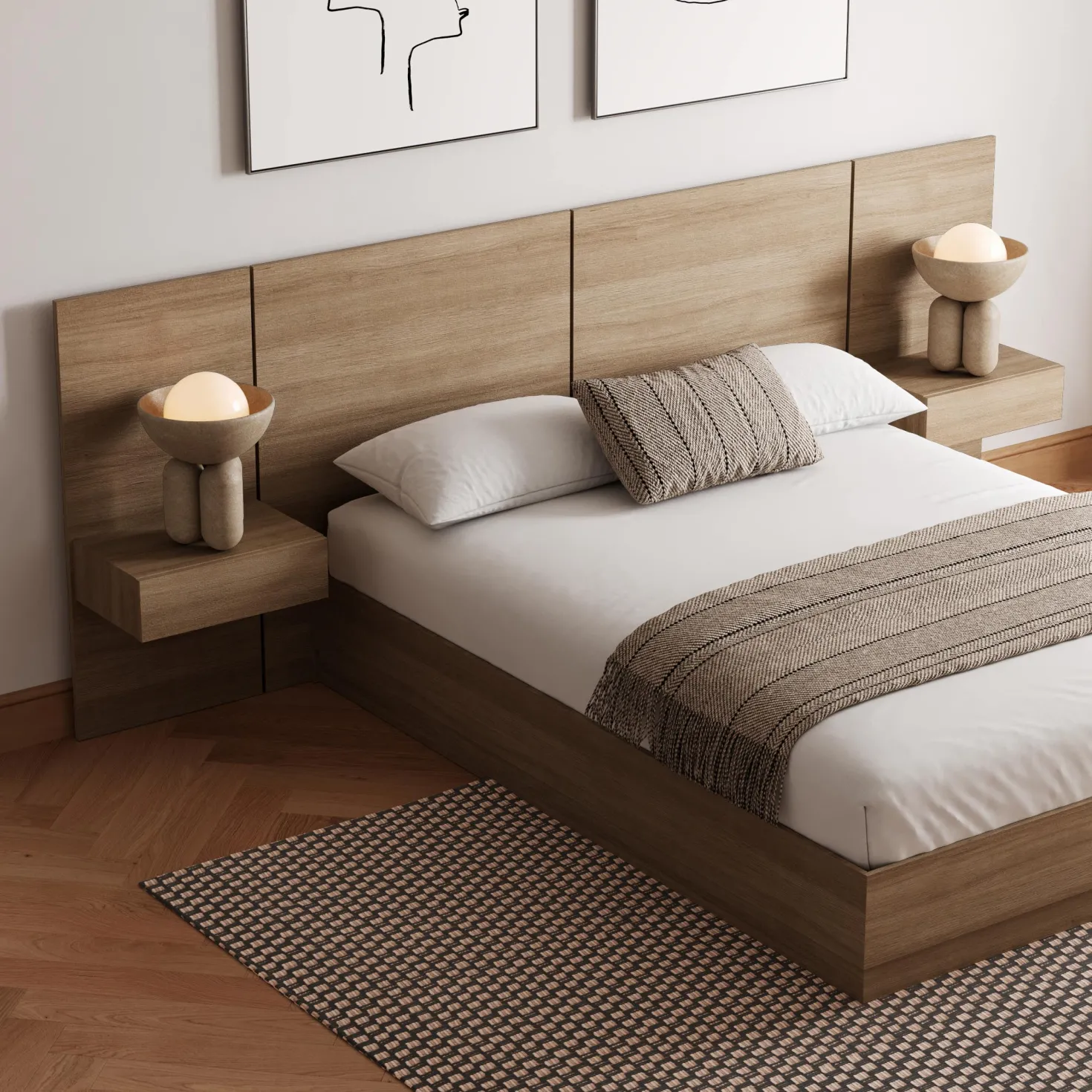 Ensemble grand lit (60") - 4 mcx - Nexera