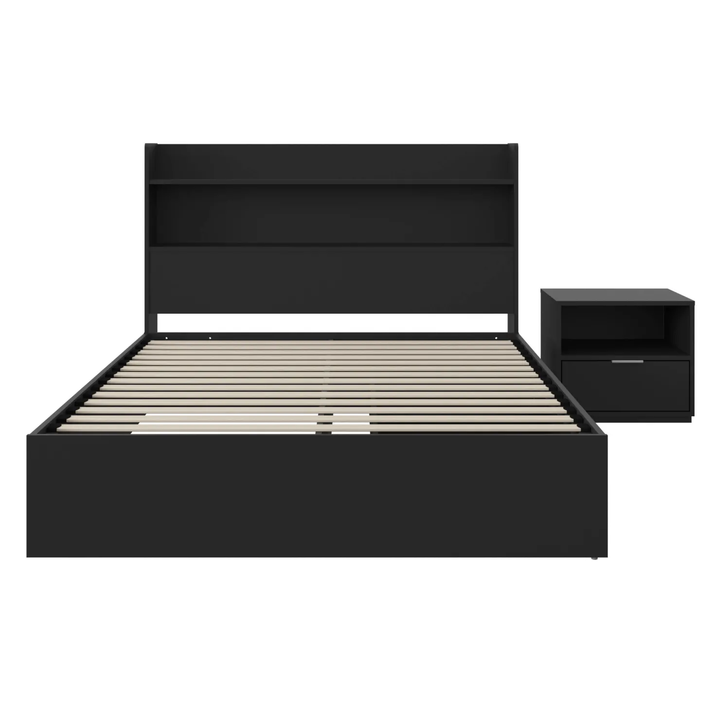 Ensemble lit double avec rangement (54") - 3mcx - Nexera