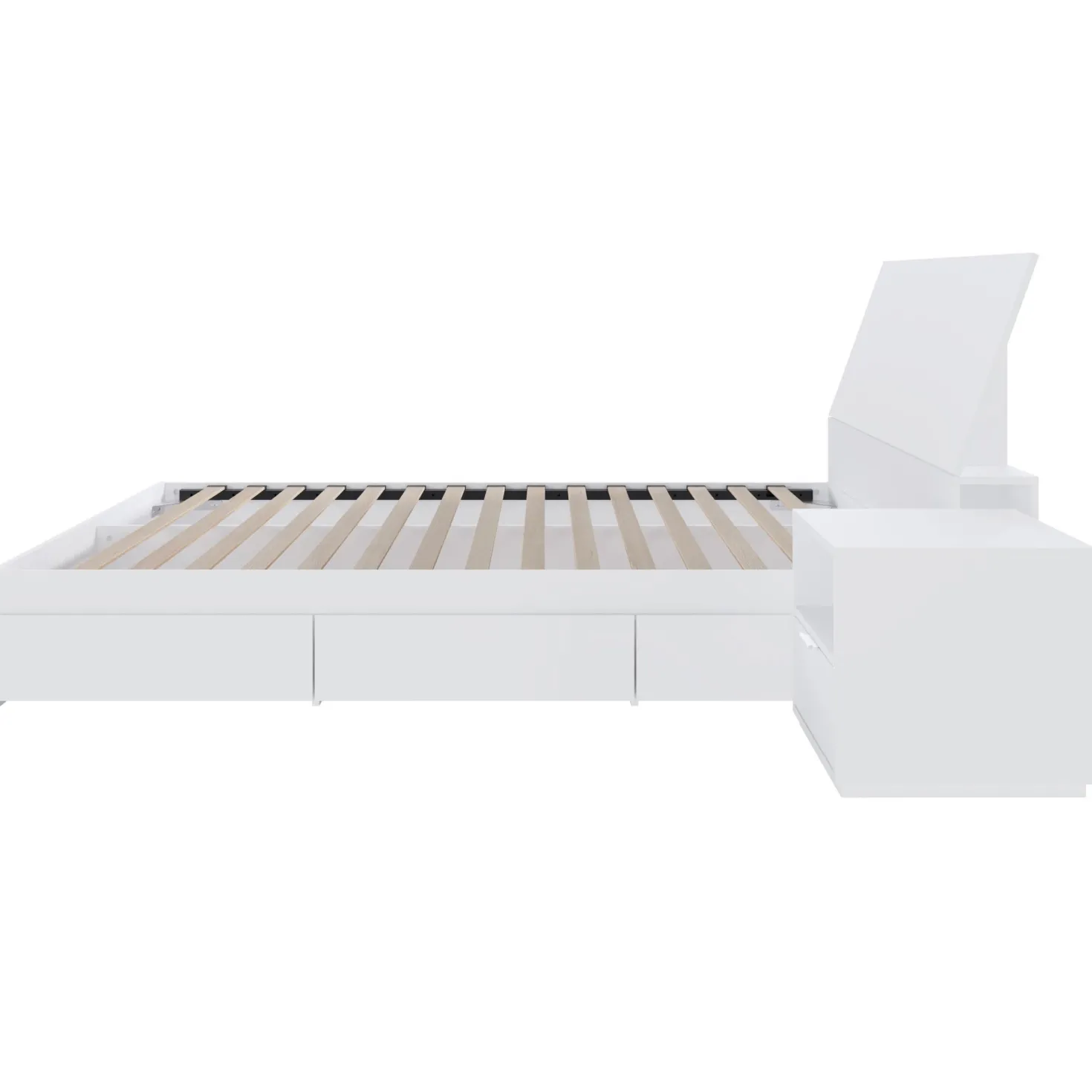 Ensemble lit double avec rangement (54") - 3mcx - Nexera