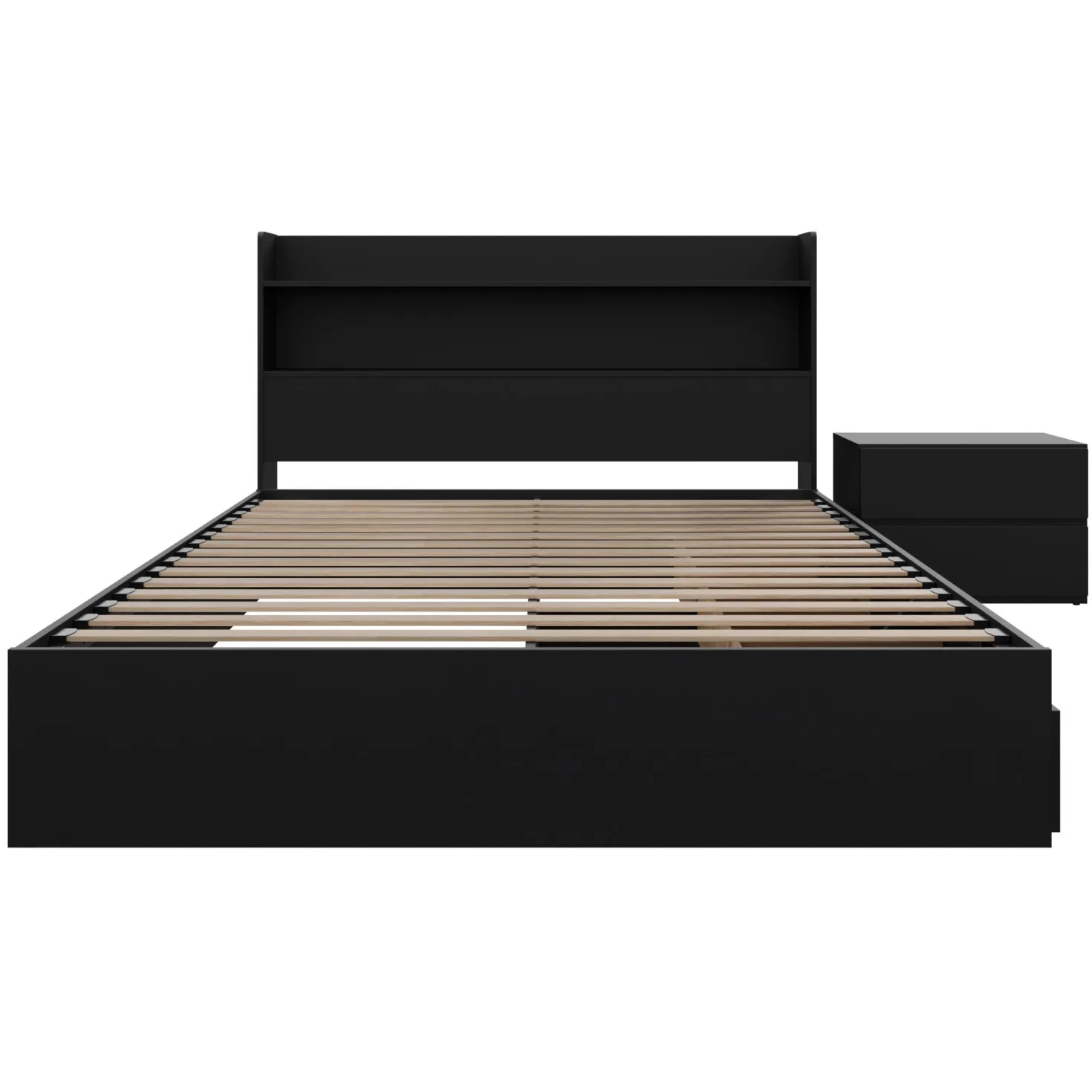Ensemble lit double avec rangement (54") - 3mcx - Nexera