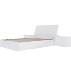 Ensemble lit double avec rangement (54") - 4mcx - Nexera