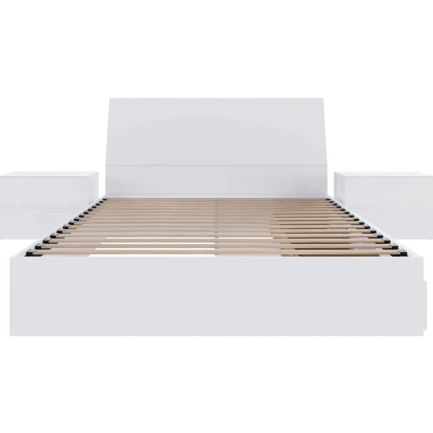 Ensemble lit double avec rangement (54") - 4mcx - Nexera