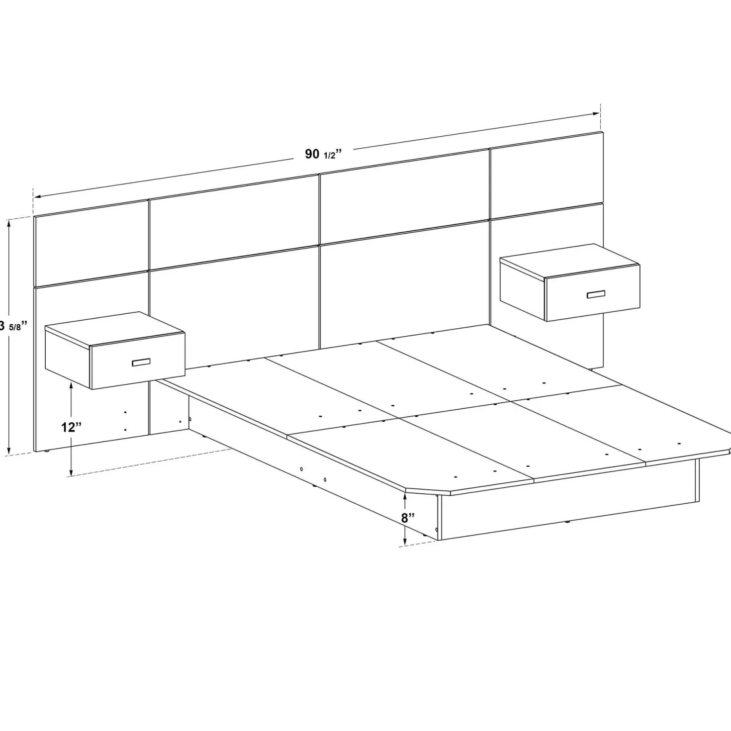Ensemble lit double (54") - 5mcx