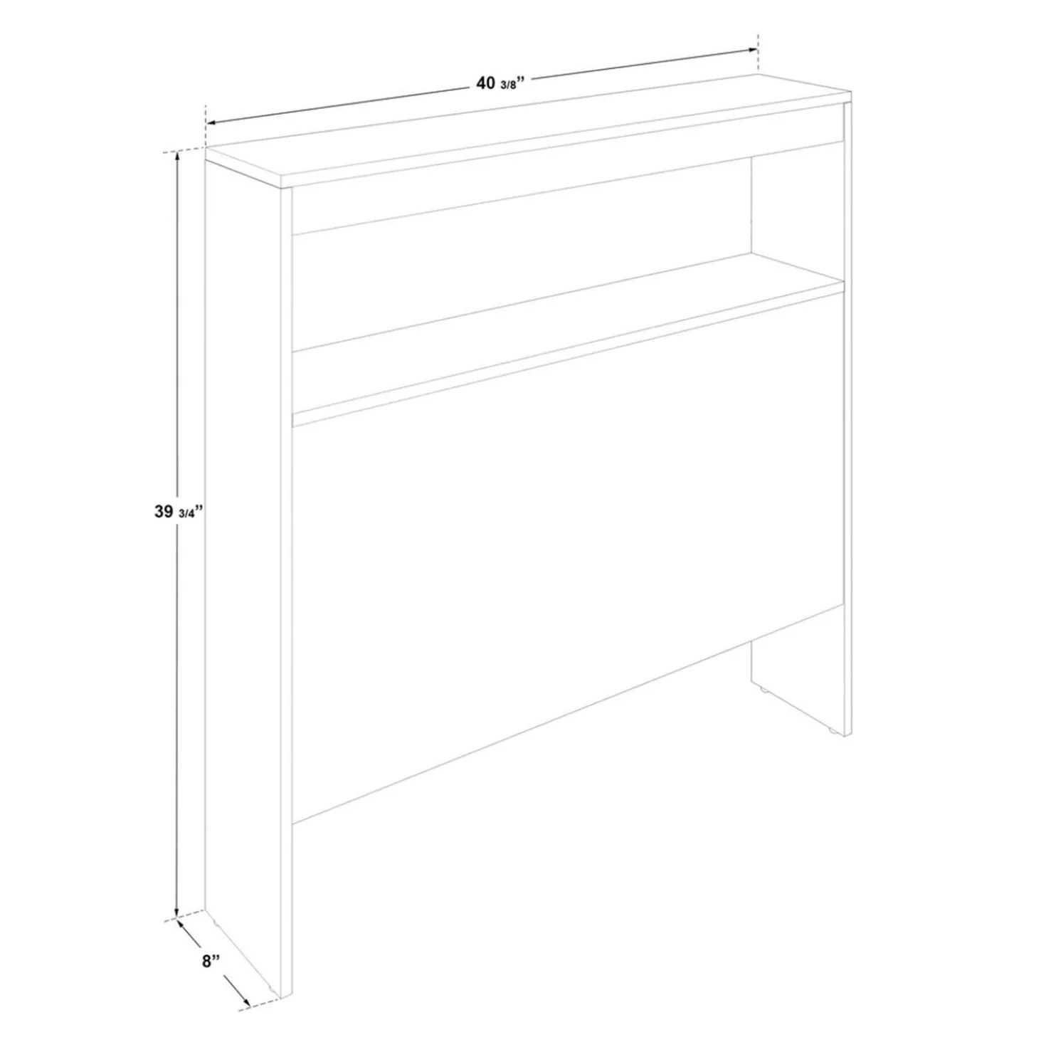 Ensemble lit simple avec rangement 3 tiroirs, tête de lit et commode (39")