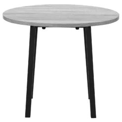Ens salle à manger - 3mcx, dessus gris, métal noir