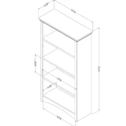 Etagere 4 tablettes - South Shore