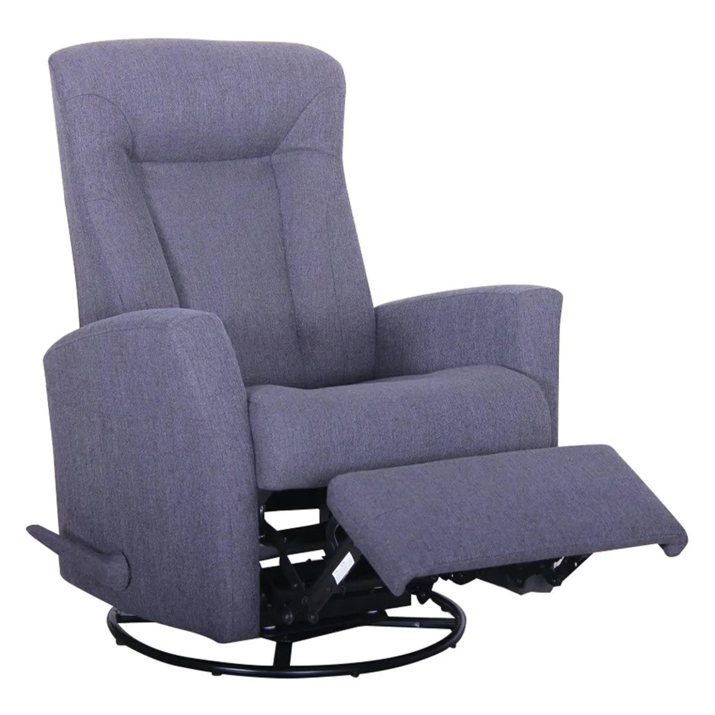Fauteuil berçant pivotant inclinable - gris