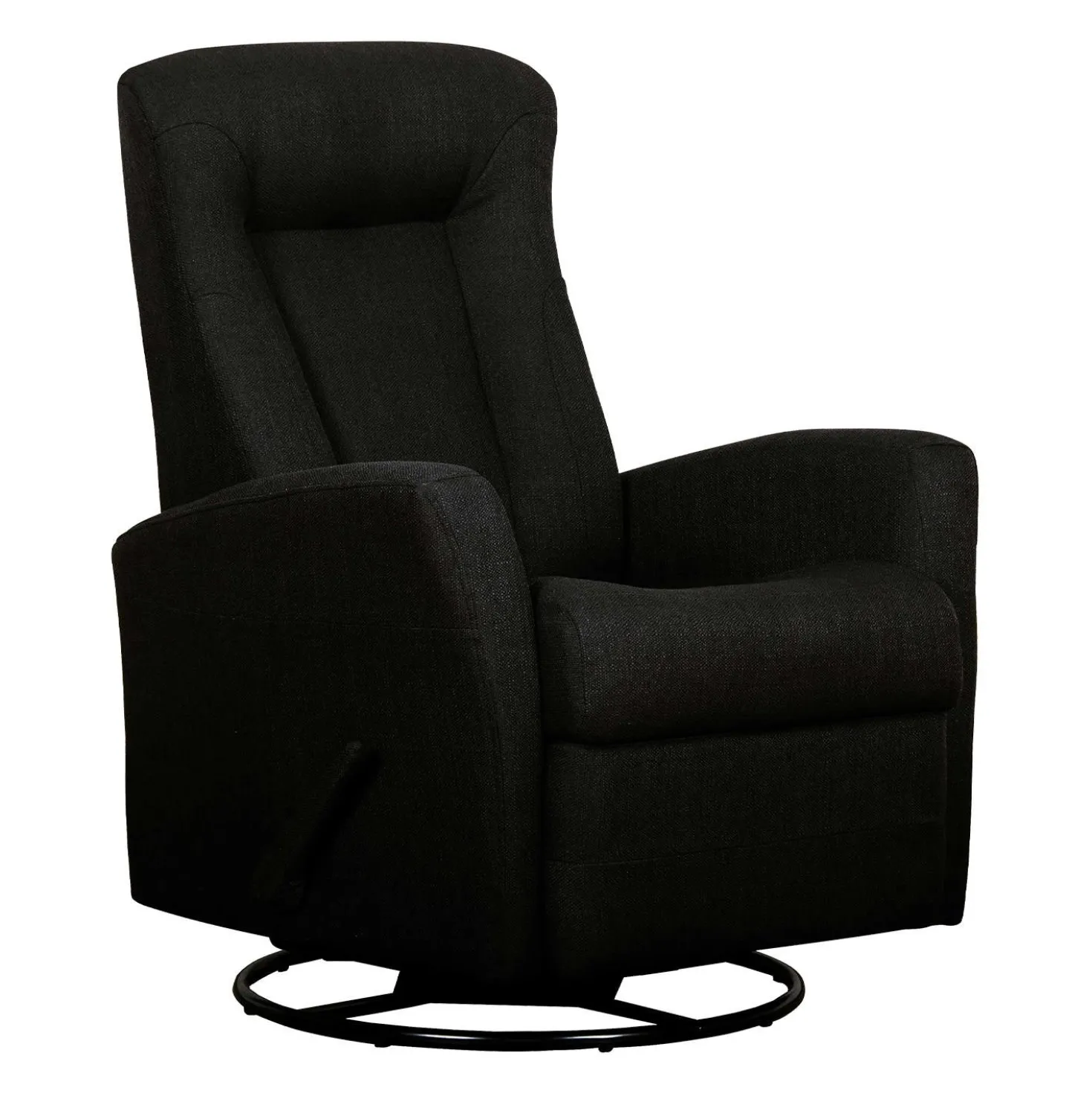 Fauteuil berçant pivotant inclinable - noir
