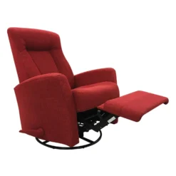 Fauteuil berçant pivotant inclinable - rouge
