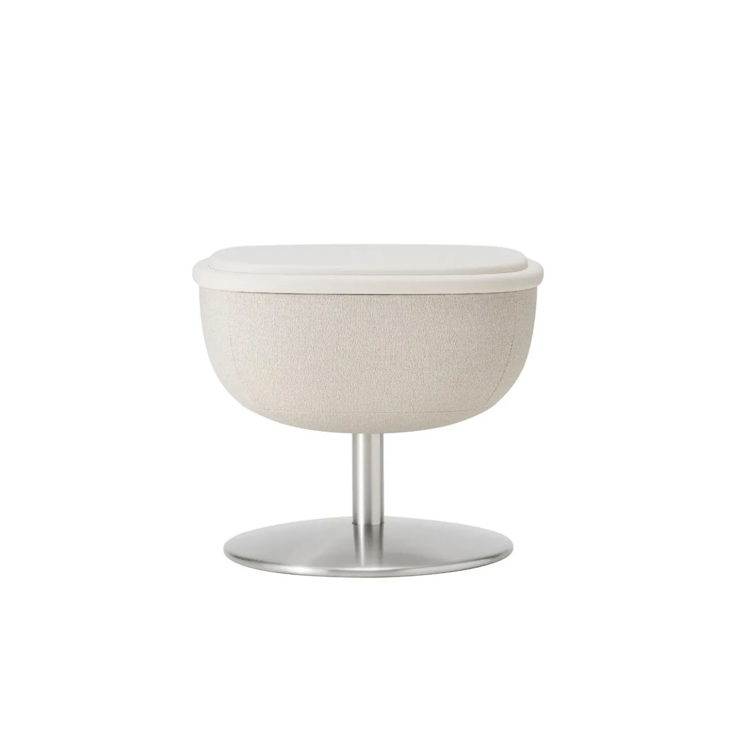 Fauteuil de massage inclinable électrique avec ottoman en cuir synthétique - blanc