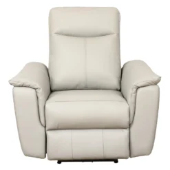 Fauteuil inclinable électrique en cuir véritable
