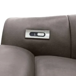 Fauteuil inclinable pivotant électrique avec système audio intégré - gris