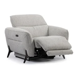 Fauteuil électrique inclinable avec appui-tête ajustable - tissu