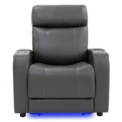 Fauteuil électrique inclinable et système audio intégré - gris