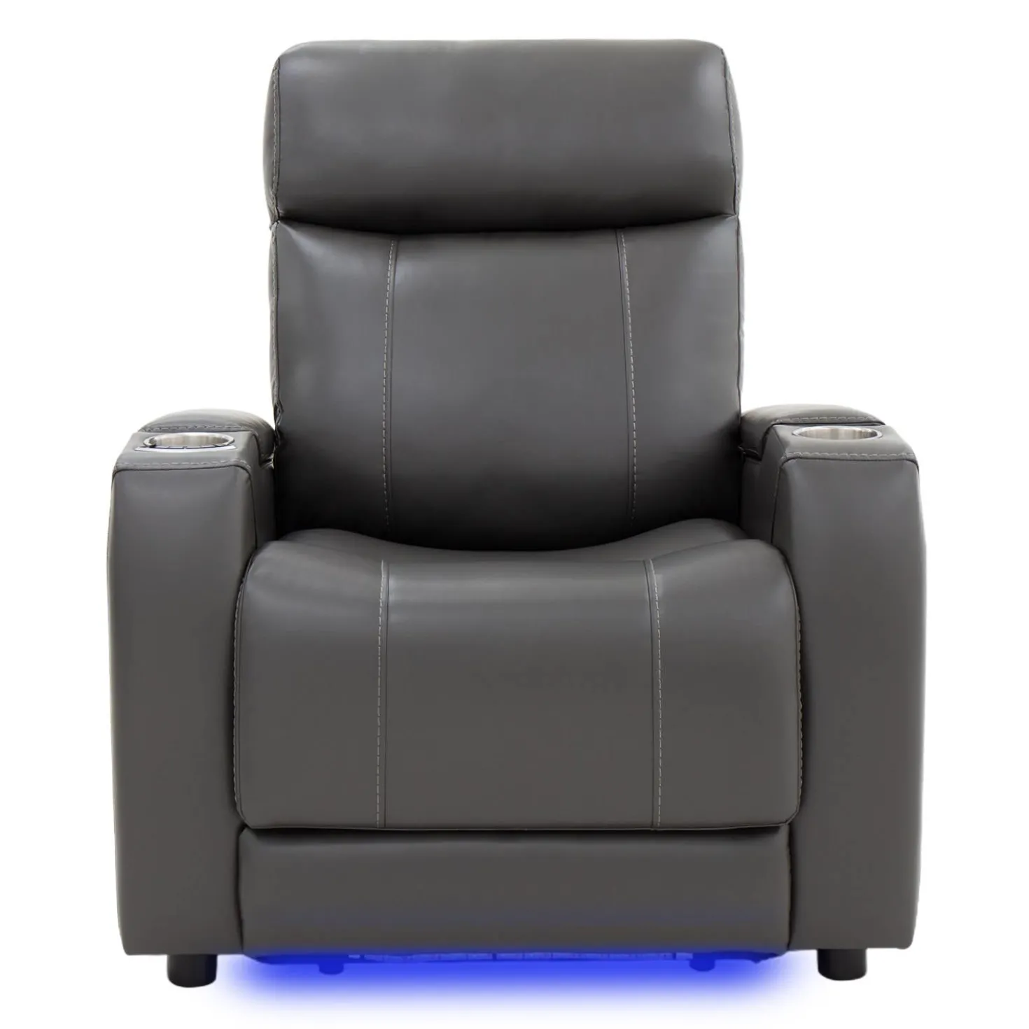 Fauteuil électrique inclinable et système audio intégré - gris