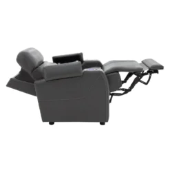 Fauteuil électrique inclinable et système audio intégré - gris