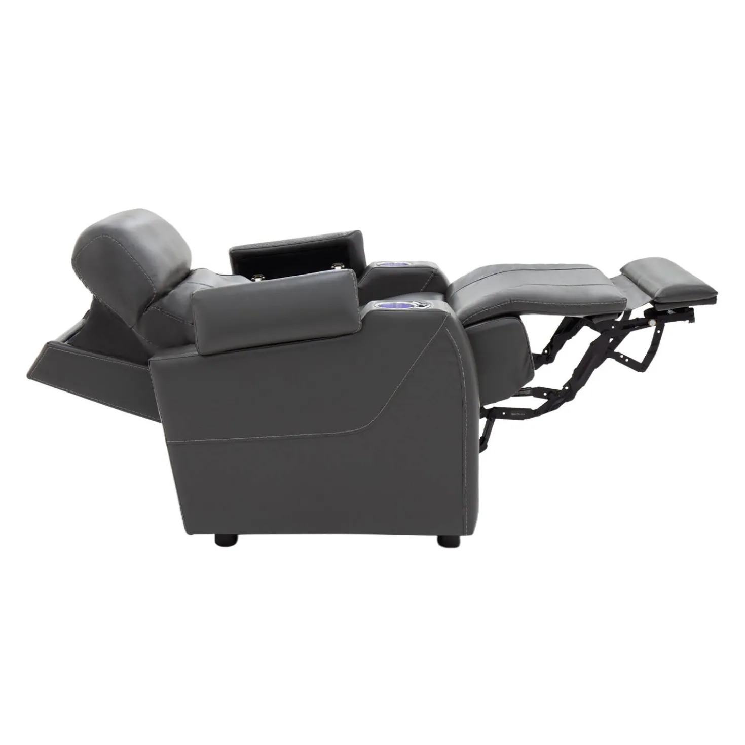 Fauteuil électrique inclinable et système audio intégré - gris