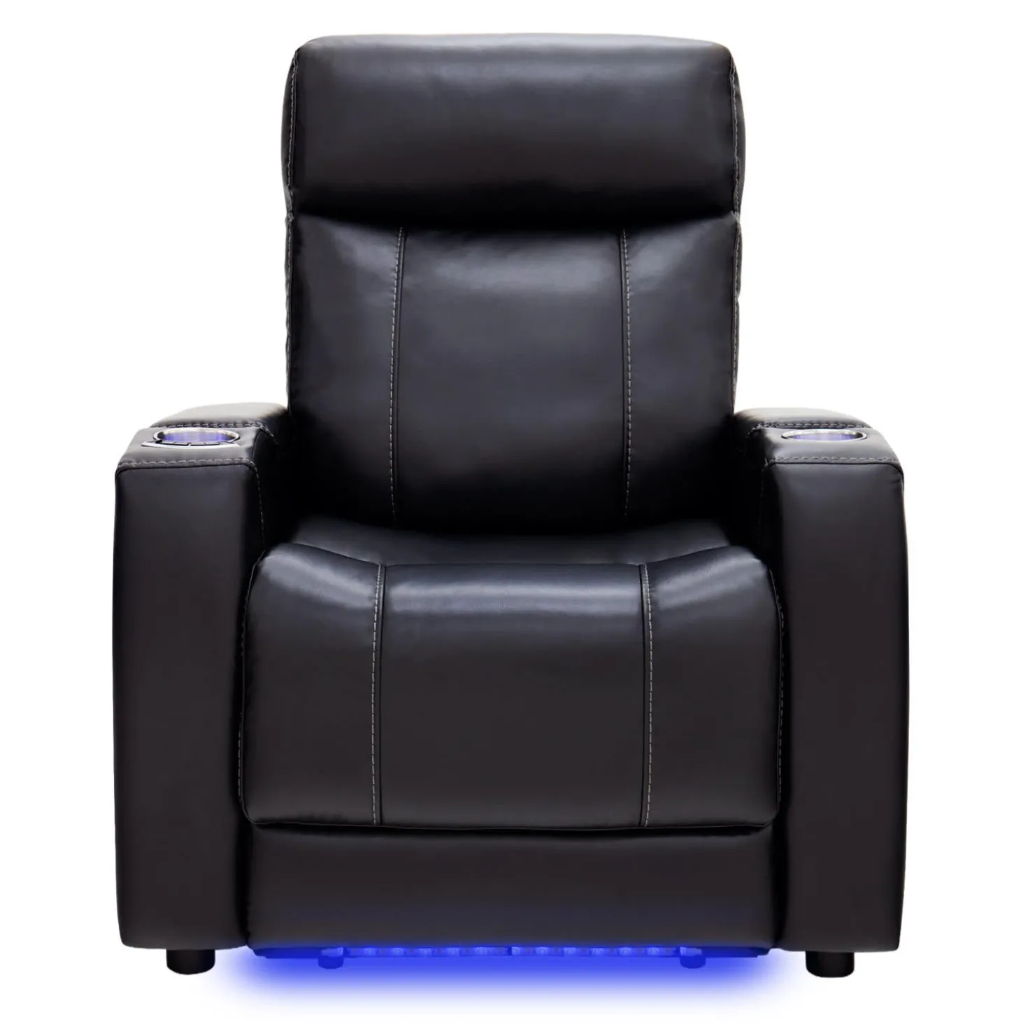 Fauteuil électrique inclinable et système audio intégré - noir