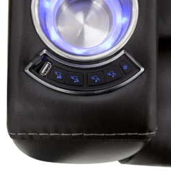 Fauteuil électrique inclinable et système audio intégré - noir