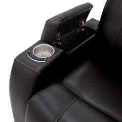 Fauteuil électrique inclinable et système audio intégré - noir