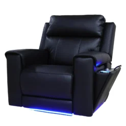 Fauteuil électrique inclinable avec massage, chaleur et console rétractable avec système de son intégré