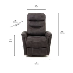 Fauteuil pivotant inclinable en tissu
