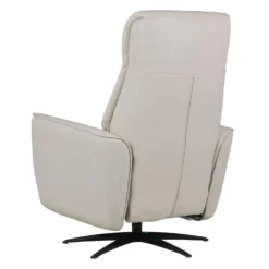 Fauteuil tout cuir électrique inclinable et pivotant 4 moteurs avec massage, haut-parleurs intégrés et lumières LED