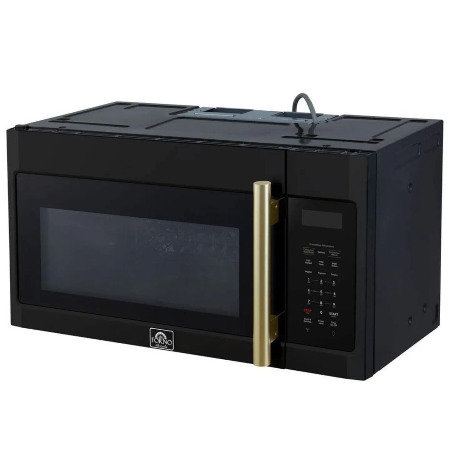 FORNO Micro-ondes/hotte 1,5 pi3, Noir, 30", 1500W, 300