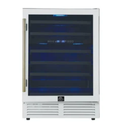 FORNO Refroidisseur à vin double zone 24" Blanc 24" - FWCDR6634-24