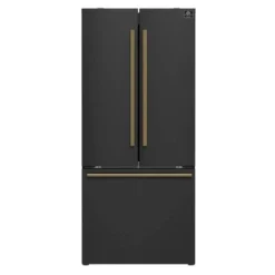 FORNO Réfrigerateur 17,5 pi3 30 po Noir Portes françaises - FFFFD1974-31