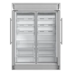 FORNO Réfrigérateur/Congélateur convertible 27,2 pi3 60 po Inox Côte à côte - FFFFD1722-60