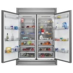 FORNO Réfrigérateur/Congélateur convertible 27,2 pi3 60 po Inox Côte à côte - FFFFD1722-60