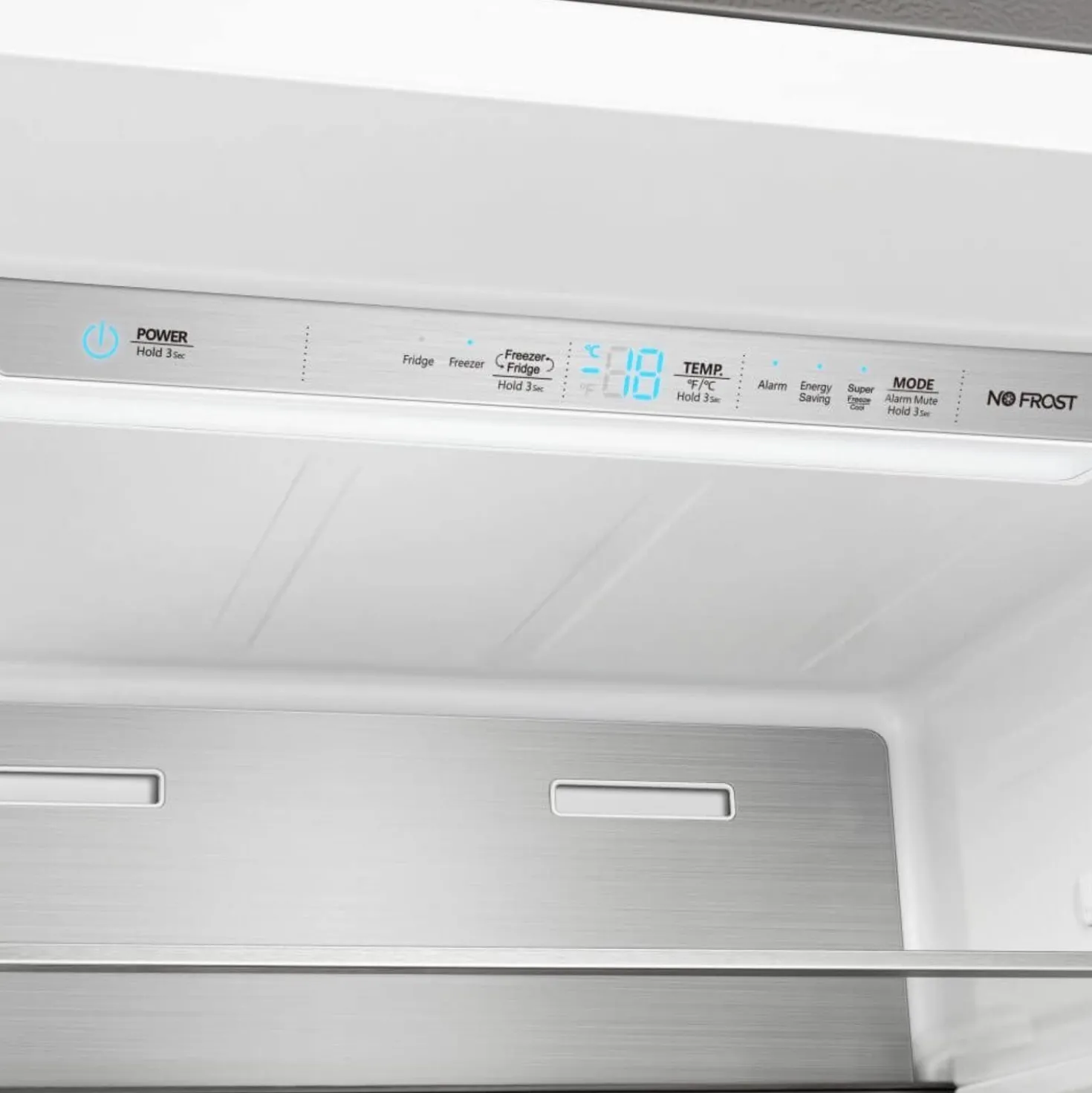 FORNO Réfrigérateur/Congélateur convertible 27,2 pi3 60 po Inox Côte à côte - FFFFD1722-60