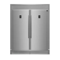 FORNO Réfrigérateur convertible 56 po Inox Côte à côte, Congélateur convertible - FFFFD1933-60