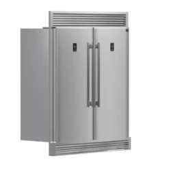 FORNO Réfrigérateur convertible 56 po Inox Côte à côte, Congélateur convertible - FFFFD1933-60