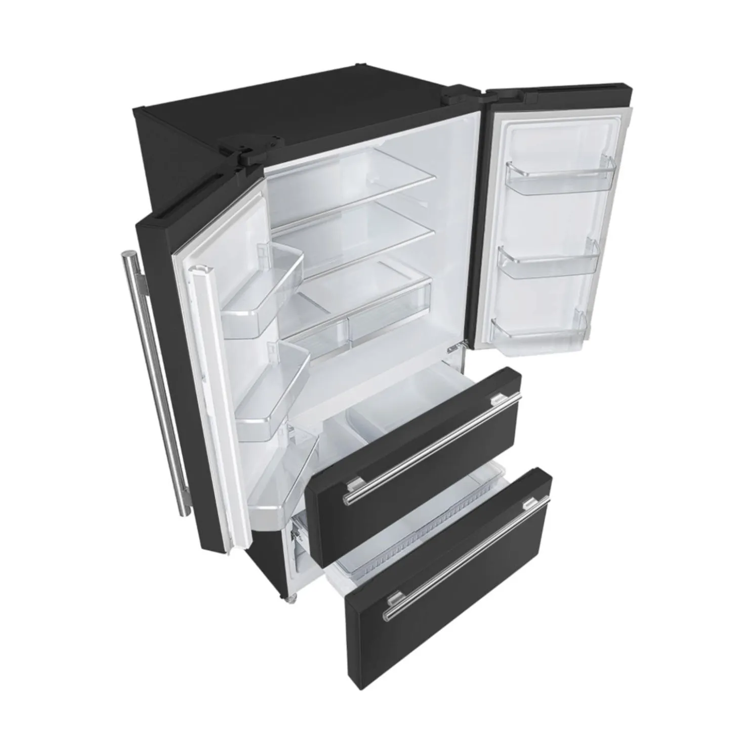 FORNO Réfrigérateur 19,2 pi3 36 po Noir Portes françaises - FFRBI1820-36