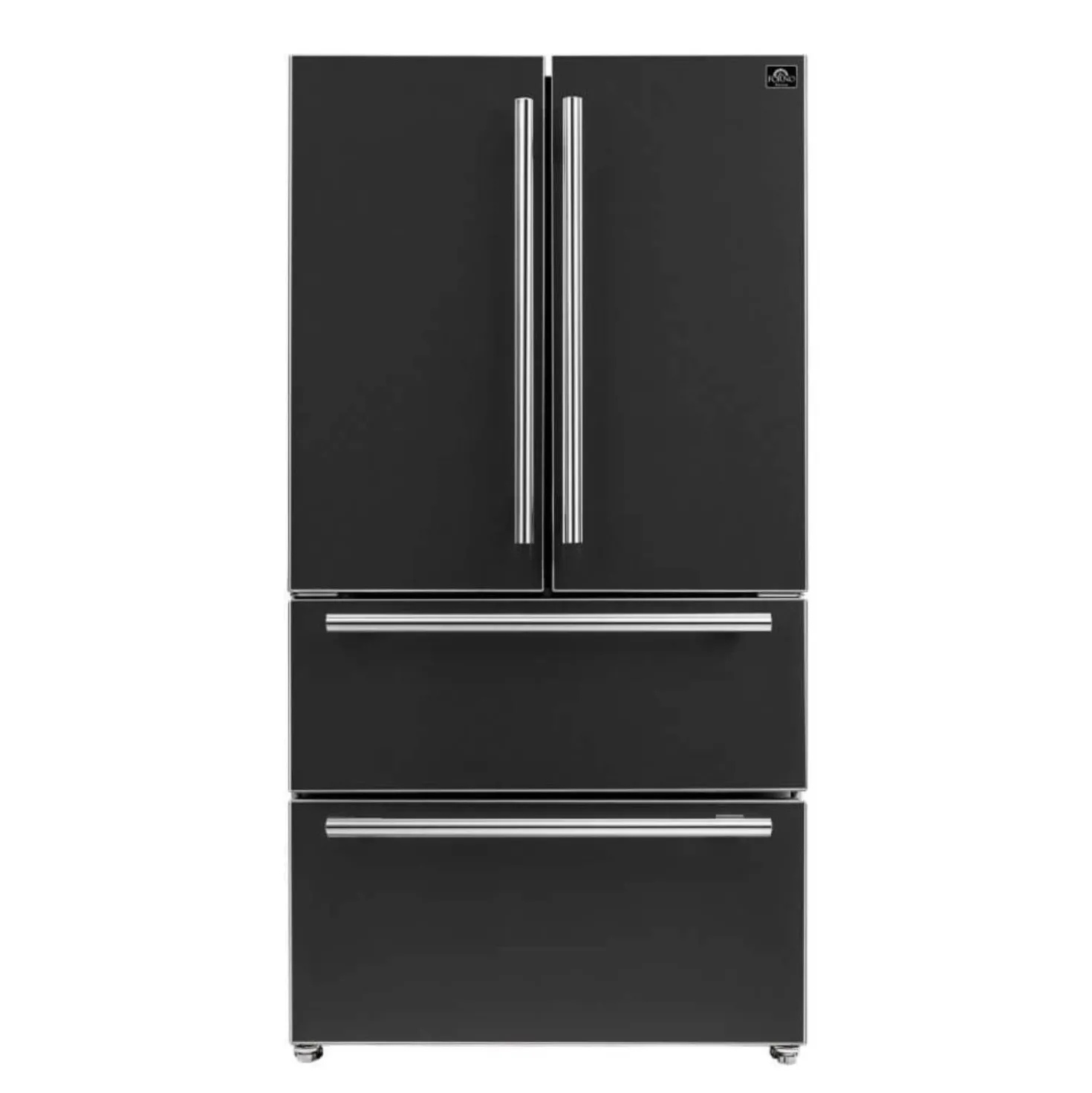 FORNO Réfrigérateur 19,2 pi3 36 po Noir Portes françaises - FFRBI1820-36