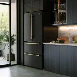 FORNO Réfrigérateur 19,2 pi3 36 po Noir Portes françaises - FFRBI1820-36