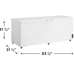 Frigidaire Congélateur 25 pi3, Blanc, Horizontal, 83