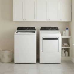 FRIGIDAIRE Ensemble laveuse sécheuse, Blanc, Chargement par le haut