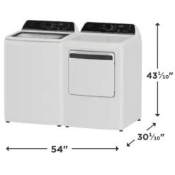 FRIGIDAIRE Ensemble laveuse sécheuse, Blanc, Chargement par le haut