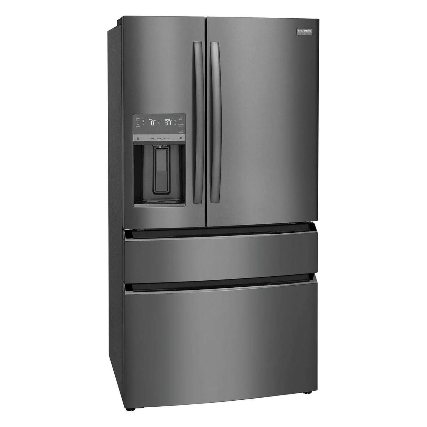 FRIGIDAIRE GALLERY Réfrigérateur 21,5 pi3 36 po Inox noir Congélateur en bas, Portes françaises - GRMC2273CD