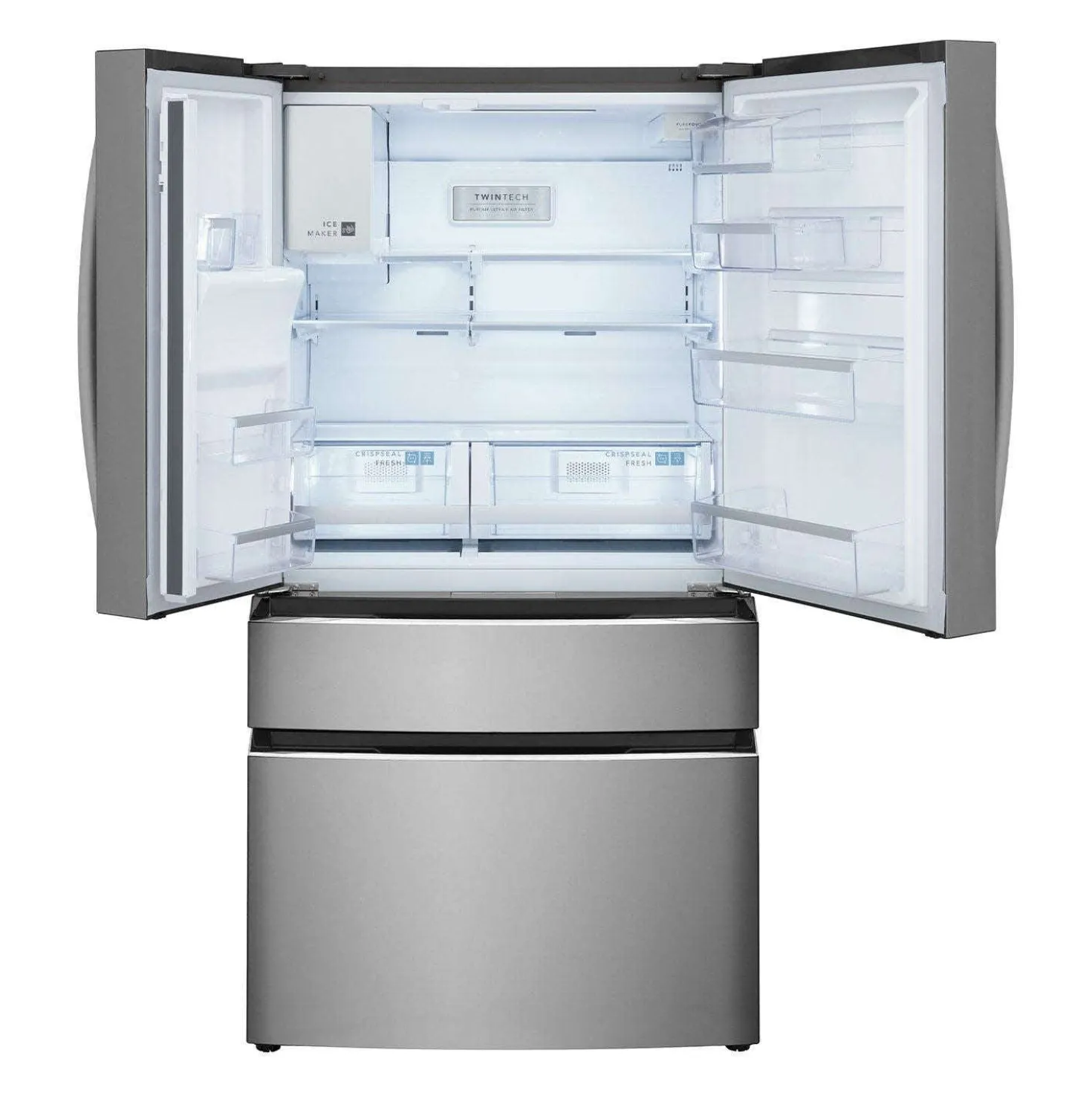 FRIGIDAIRE GALLERY Réfrigérateur 21,5 pi3 36 po Inox Congélateur en bas, Portes françaises - GRMC2273CF