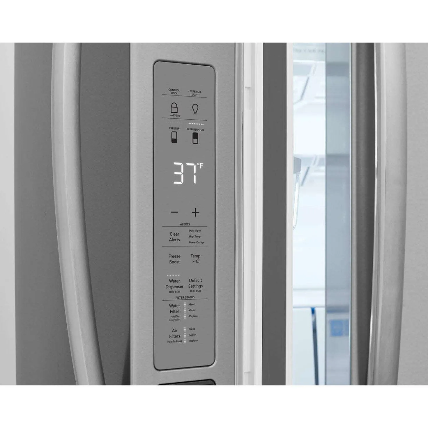FRIGIDAIRE GALLERY Réfrigérateur 22,1 pi3 36 po Inox Congélateur en bas, Portes françaises - GRMG2272CF
