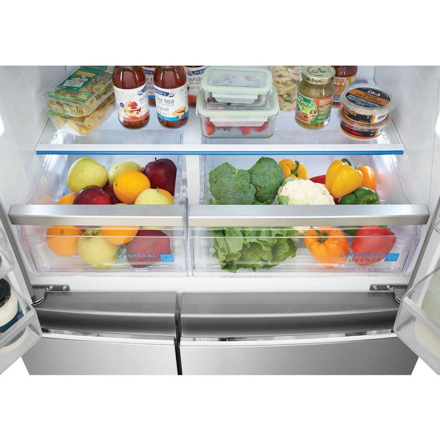 FRIGIDAIRE GALLERY Réfrigérateur 22,1 pi3 36 po Inox Congélateur en bas, Portes françaises - GRQC2255BF