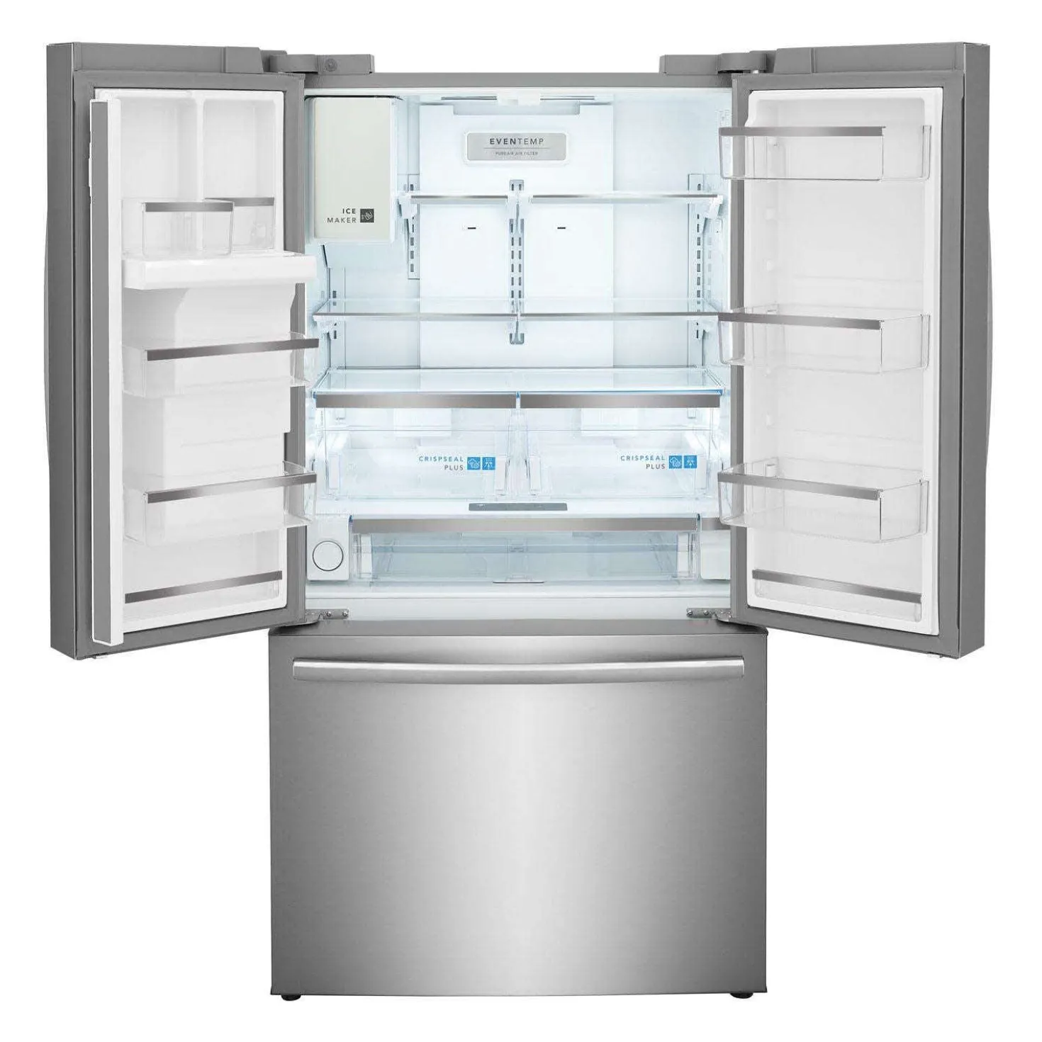 FRIGIDAIRE GALLERY Réfrigérateur 22,6 pi3 36 po Inox Congélateur en bas, Portes françaises - GRFC2353AF