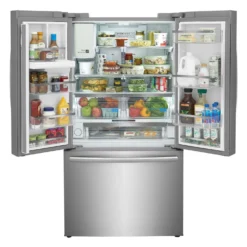 FRIGIDAIRE GALLERY Réfrigérateur 22,6 pi3 36 po Inox Congélateur en bas, Portes françaises - GRFC2353AF