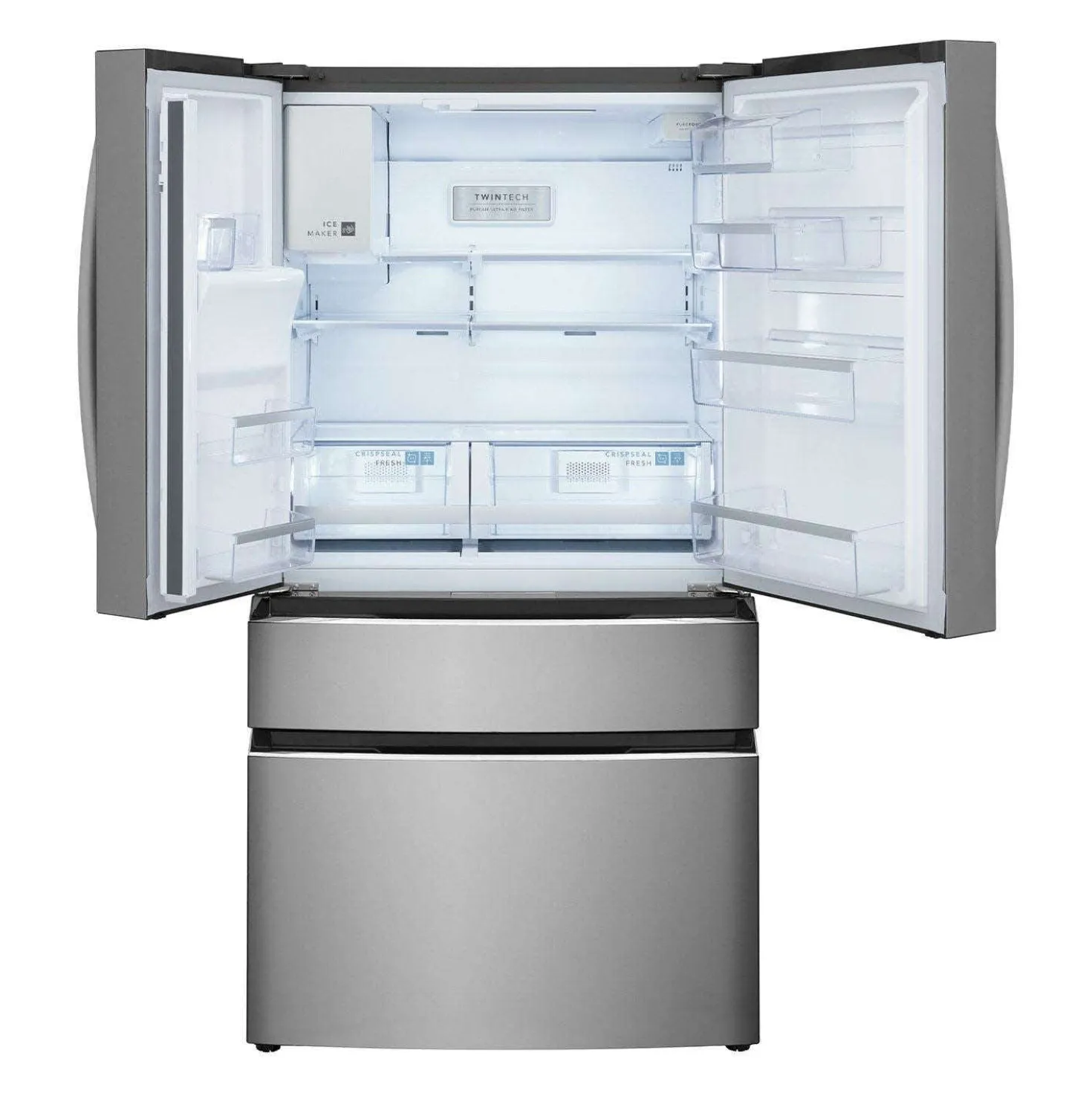 FRIGIDAIRE GALLERY Réfrigérateur 26,3 pi3 36 po Inox Congélateur en bas, Portes françaises - GRMS2773AF