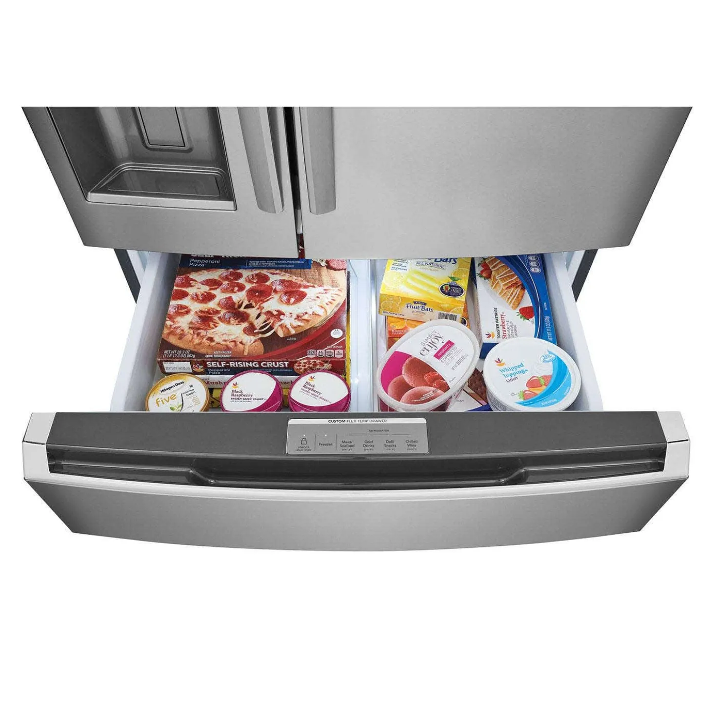FRIGIDAIRE GALLERY Réfrigérateur 26,3 pi3 36 po Inox Congélateur en bas, Portes françaises - GRMS2773AF